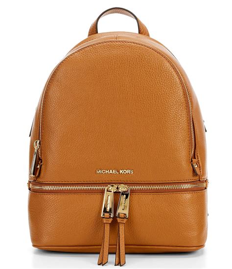 michael kors large rhea backpack|signature rhea zip medium backpack.